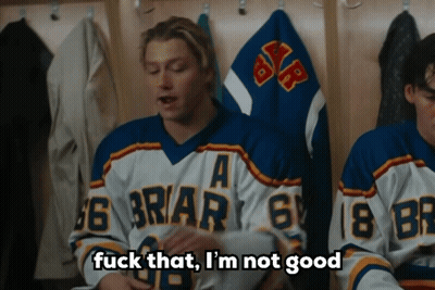 Hockey Player Saying Fuck That I'm Not Good GIF
