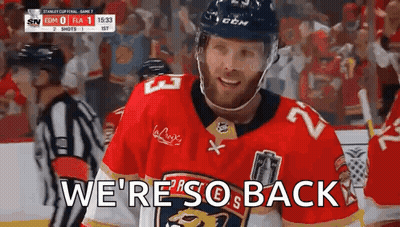 Hockey Player Saying We're So Back GIF