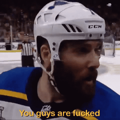 Hockey Player Saying You Guys Are Fucked GIF
