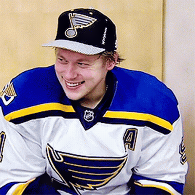 Hockey Player Smiling In Jersey GIF