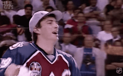 Hockey Player Standing In Front Of Crowd GIF