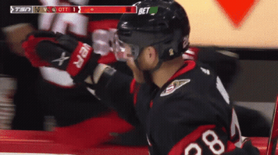 Hockey Player Talking To Woman Heart Of A Dolphin GIF