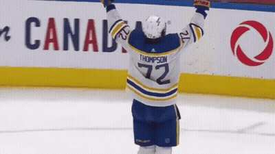 Hockey Player Thompson Celebrating GIF