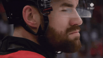 Hockey Player Wearing Bauer Helmet GIF
