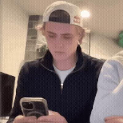 Hockey Player Wearing Bauer Helmet GIF