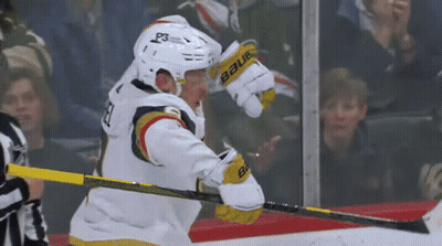 Hockey Player Wearing Bauer Helmet GIF