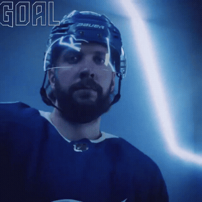 Hockey Player Wearing Bauer Helmet GIF