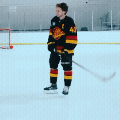 Hockey Player Wearing C Jersey GIF