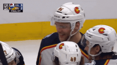 Hockey Player Wearing CCM Helmet GIF