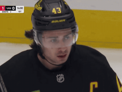 Hockey Player Wearing Helmet 43 GIF