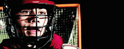 Hockey Player Wearing Helmet And Gloves GIF