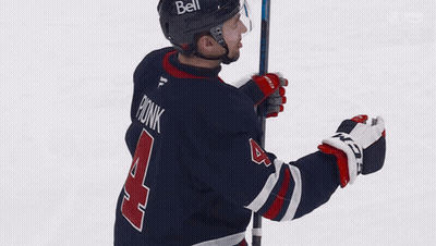 Hockey Player Wearing Helmet Saying Bell GIF