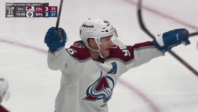 Hockey Player Wearing Helmet Saying Kiewit GIF