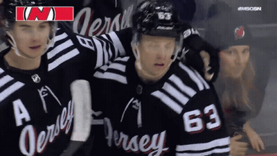 Hockey Player Wearing Jersey 63 GIF