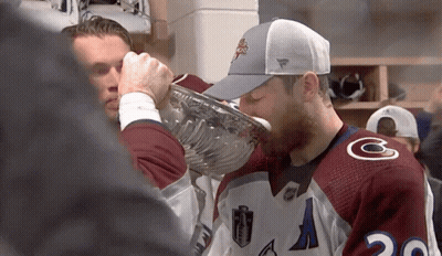 Hockey Player Wearing Jersey Number 20 GIF