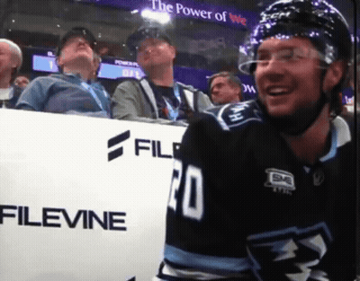 Hockey Player Wearing Jersey Number 40 GIF