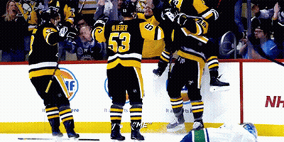 Hockey Player Wearing Jersey Number 53 GIF