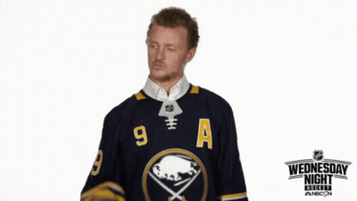 Hockey Player Wearing Jersey Number 9 GIF
