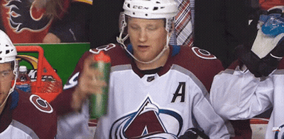 Hockey Player Wearing Jersey With A GIF