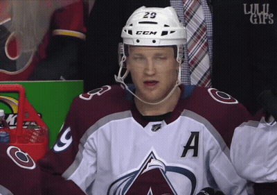 Hockey Player Wearing Jersey With A GIF