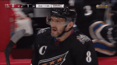 Hockey Player Wearing Jersey With C GIF