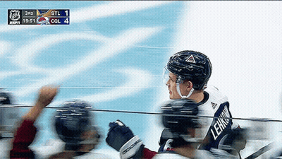 Hockey Player Wearing Lenkov Jersey GIF