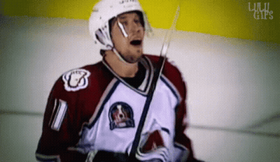 Hockey Player Wearing Number 11 Jersey GIF