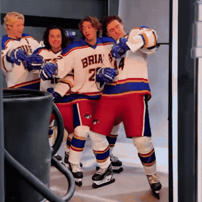 Hockey Player Wearing Number 24 Jersey GIF