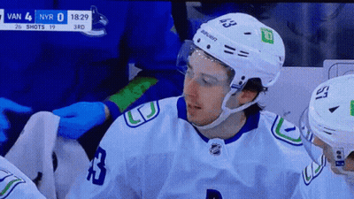 Hockey Player Wearing Number 43 Jersey GIF