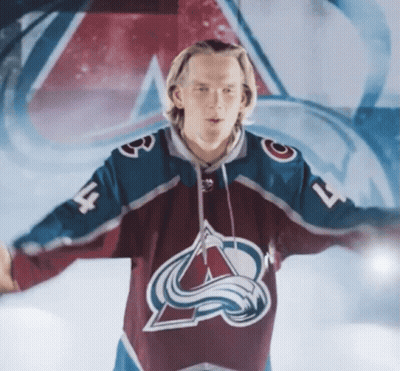 Hockey Player Wearing Number 7 Jersey GIF