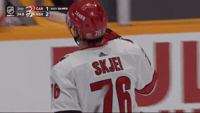 Hockey Player Wearing Number 76 Jersey GIF