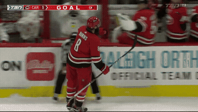 Hockey Player Wearing Number 8 Jersey GIF