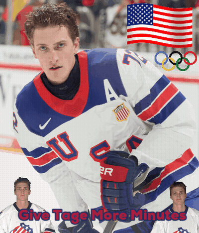 Hockey Player Wearing Us Jersey GIF