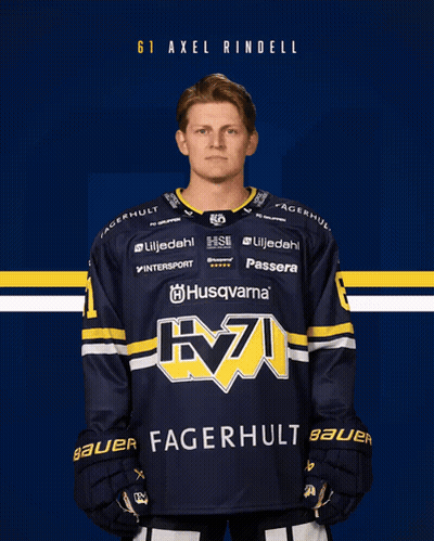 Hockey Player With Axel Rindell Jersey GIF