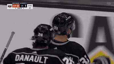 Hockey Player With Danault Jersey GIF