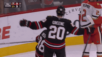 Hockey Player With Greene On Jersey GIF