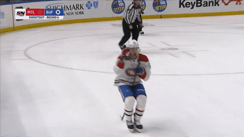Hockey Player With Jersey Number 55 GIF