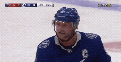 Hockey Player With Letter C On Chest GIF