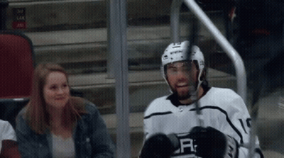 Hockey Player With Letter R On White Jersey GIF