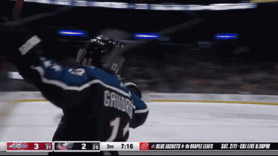 Hockey Player With Number 13 GIF