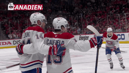 Hockey Player With Number 15 On Jersey GIF