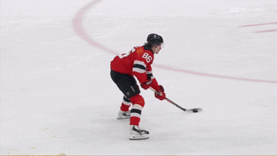 Hockey Player With Number 16 GIF