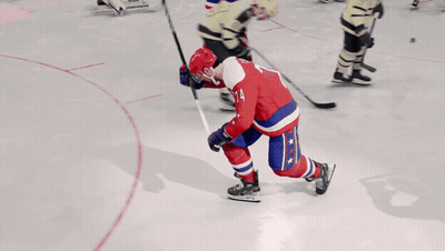 Hockey Player With Number 17 Jersey GIF