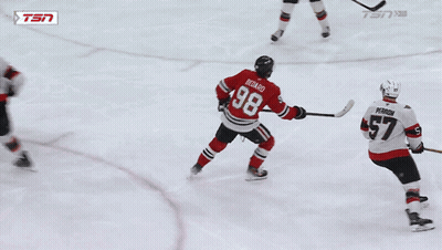 Hockey Player With Number 18 Jersey GIF