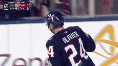 Hockey Player With Number 24 GIF