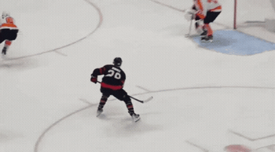 Hockey Player With Number 28 GIF