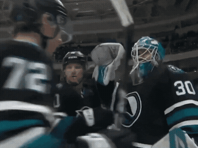 Hockey Player With Number 30 GIF