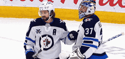 Hockey Player With Number 37 GIF