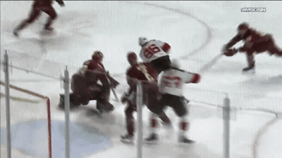 Hockey Player With Number 49 Jersey GIF