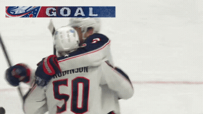 Hockey Player With Number 50 Jersey GIF